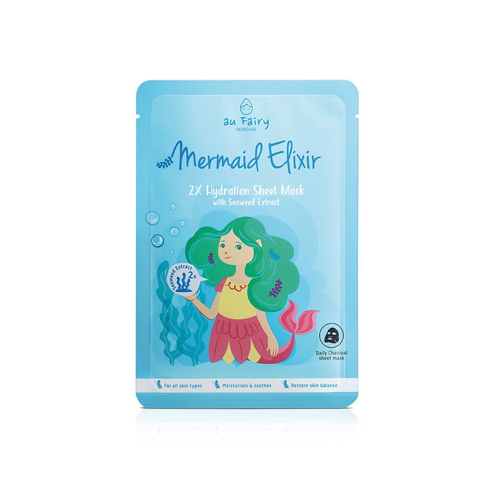 BUY 1 FREE 1: AUFAIRY Mermaid Elixir Deep Moisturizing Mask - Seaweed Essence