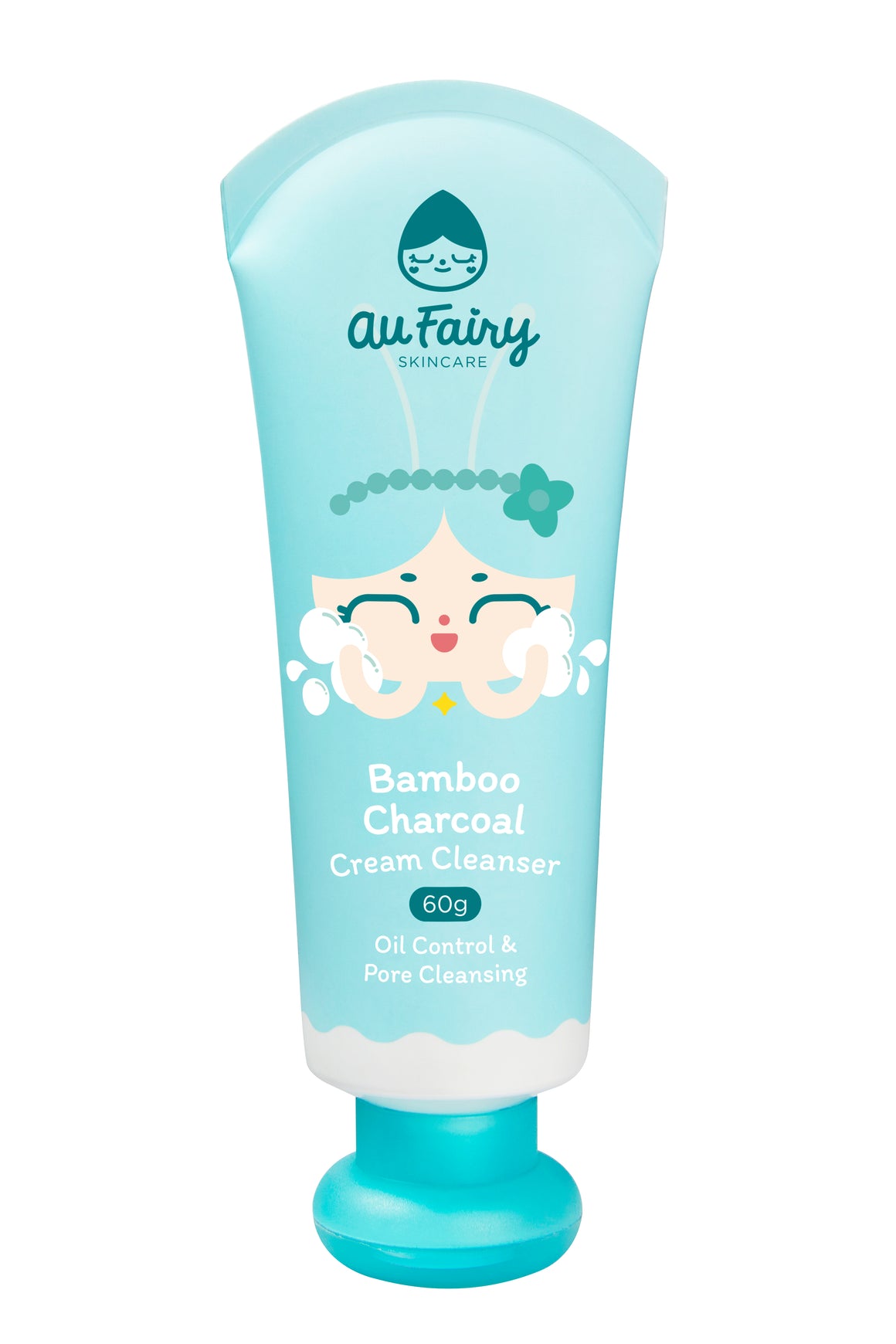 Au Fairy Bamboo Charcoal Cream Cleanser - Oily Skin 60g