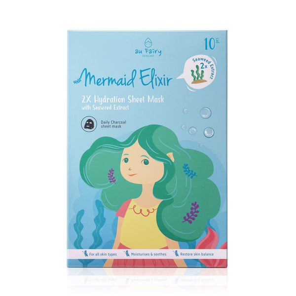 AUFAIRY Mermaid Elixir Deep Moisturizing Mask - Seaweed Essence - Yoskin