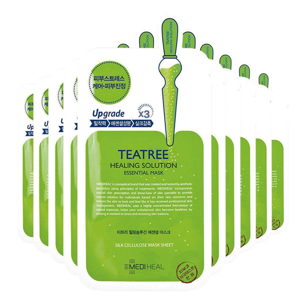 [CLEARANCE] Mediheal Teatree Healing Solution Essential Mask : 1 PC [EXPIRY: SEPT '18] - Yoskin