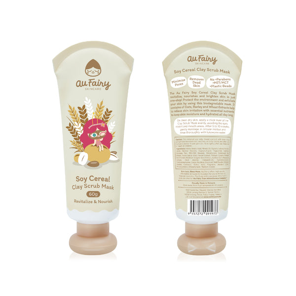 Au Fairy Soy Cereal Clay Scrub Mask 60g