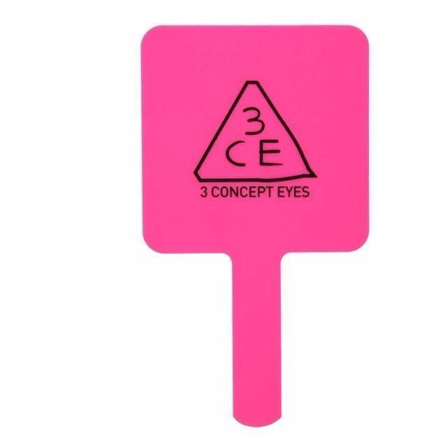 [CLEARANCE] 3CE SQUARE HAND MIRROR: Rose Beige | Pink| Black - Yoskin