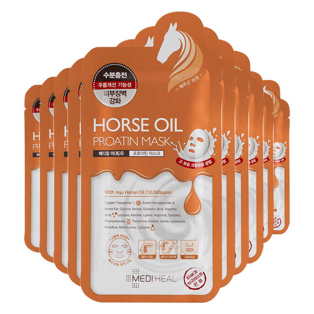[CLEARANCE] Mediheal Horse Oil Proatin Mask [ EXPIRY: NOV'18] - Yoskin