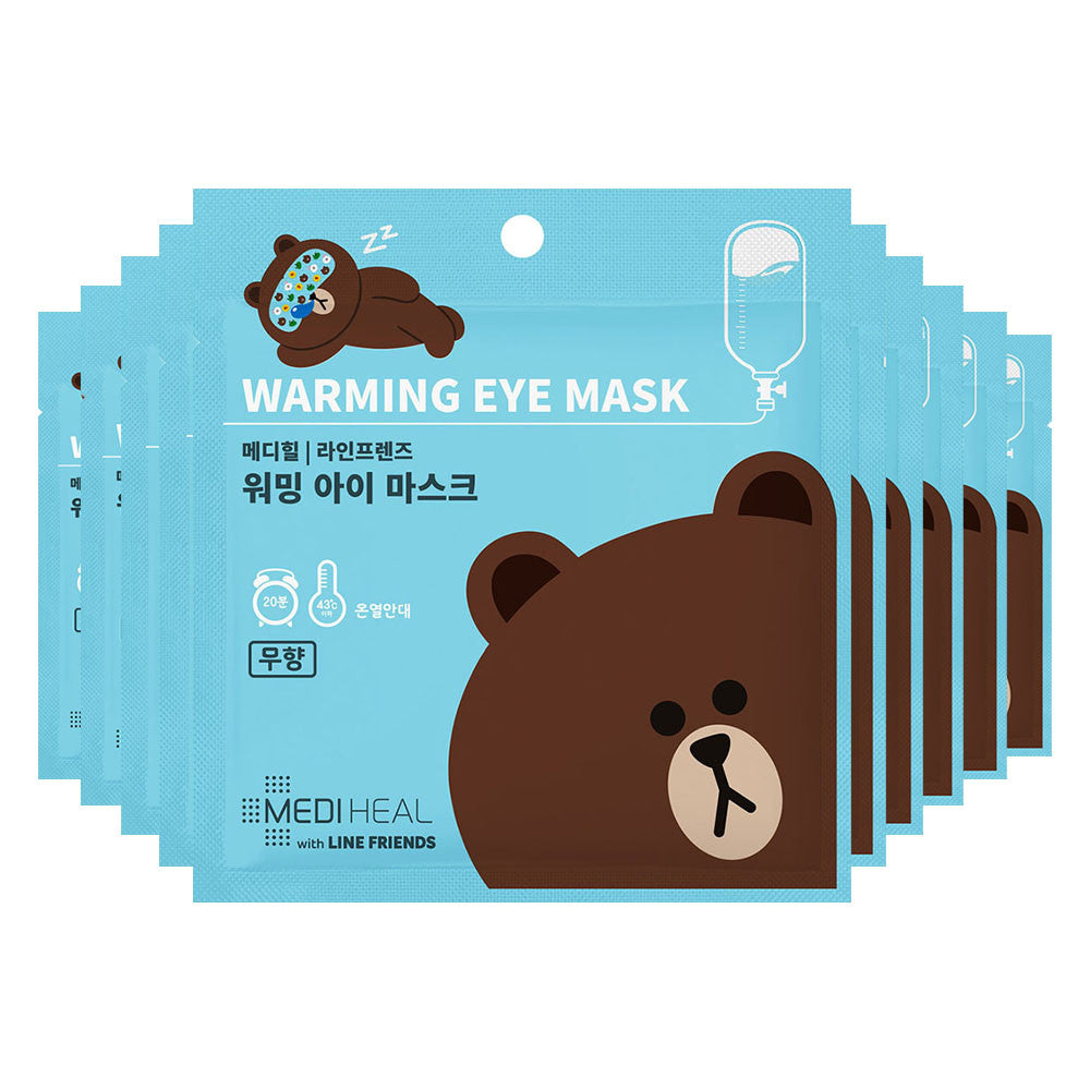 Mediheal Line Friends Warming Eye Mask (Unscented) (Expiry Date: Sep 2019) - Yoskin