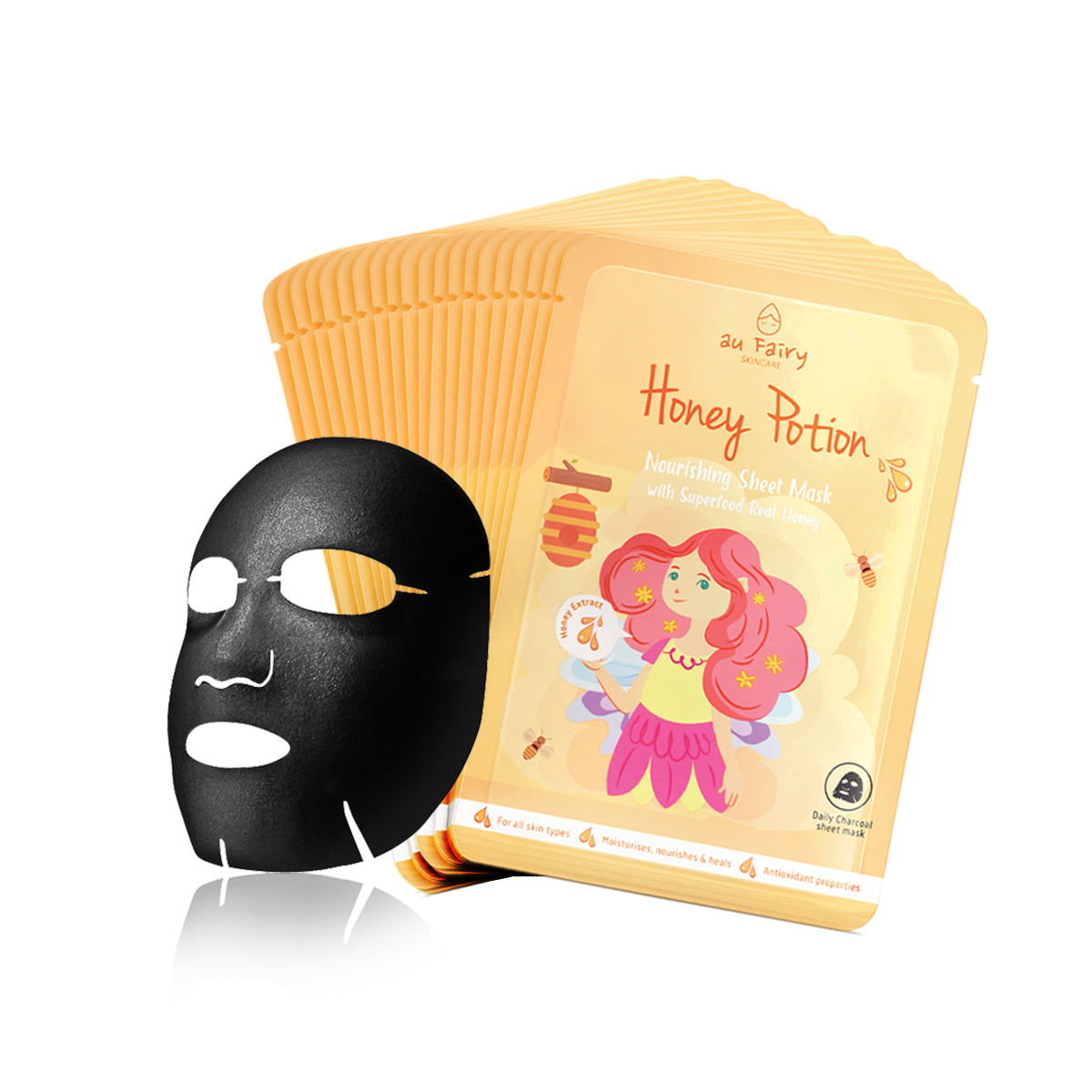 BUY 1 FREE 1: AUFAIRY Honey Potion Nourishing Mask - Honey Essence